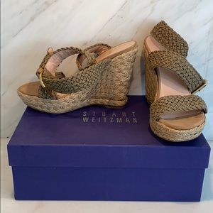 Stuart Weitzman Crochet Espadrilles size 6.